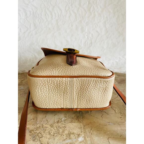 Vtg DOONEY and BOURKE tan beige braided toggle equestrian crossbody/shoulder bag - Picture 6 of 9